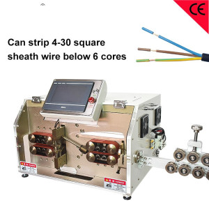 Fully Automatic Multi Core Sheathed Wire Stripping Cutting Machine