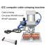 IDC Pneumatic Computer Wire Crimping Machine FC Gray White Wire