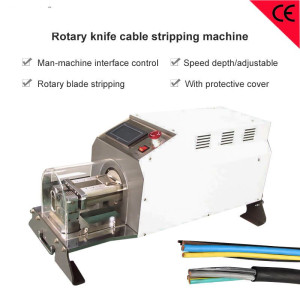 Rotary Knife Coaxial Electronic Power Cable Stripping Machine
