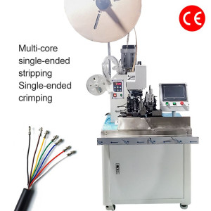 Automatic Multi-core Sheathed Wire Stripping Crimping Machine