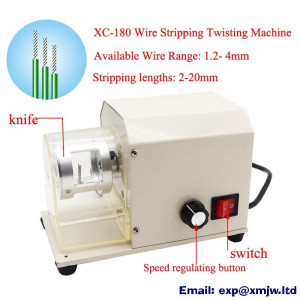 Electric Wire Stripping Twisting Machine 1.2-4mm Cable Cutter XC-180