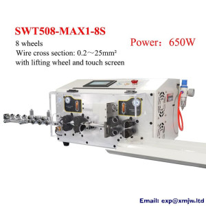 8 Wheel Touch Screen Automatic Wire Stripping Machine 0.2-25mm2 SWT508-MAX1-8S