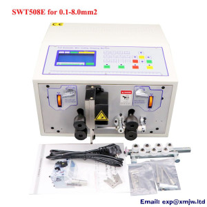 0.1 To 8mm2 SWT508E Computer Wire Stripping Machine Automatic Peeling Skinning Cutting Cable Cutter Stripper 220V 110V
