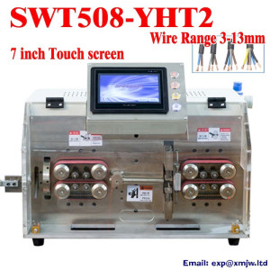 Touch Screen Double Round Core Cable Stripping Machine 3-13mm SWT508 YHT2