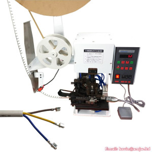 Pneumatic Semi Automatic Side Feed Horizontal Wire Cutting Stripping Crimping Machine