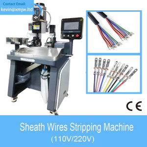 High Speed Multi-Cores Sheath Wire Strip and Crimp Machine