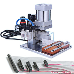 IDC Crimp Machine with Pneumatic Cable Clamp for Flat Ribbon Cable