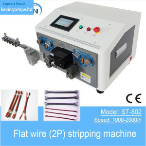 Touch Screen Flat Wire 2 Pin Cable Cutting and Stripping Machine ST-802