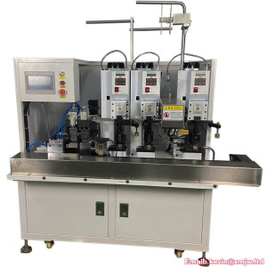 Automatic Power Cord Cutting Stripping Crimping Machine with Multi Terminal