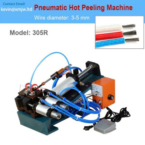 Pneumatic High Temperature Glass Fiber Braided Insulated Cable Stripping Machine