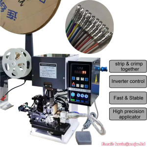 Semi Automatic Wire Cable Peeling Terminal Crimping Machine
