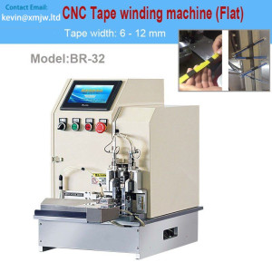 CNC Acetate Tape Wrapping Machine AWG16~32 2-15pin Flat Cable Adhesive Tape Winding Machine