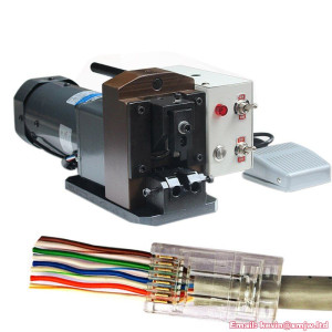 Semi Automatic RJ45 RJ11 RJ12 Lan Port Connector Crimping Machine