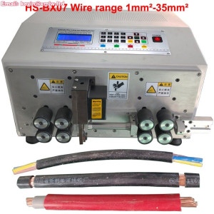 Automatic Industrial Sheathed and Single Round Wire Cable Stripping Machine