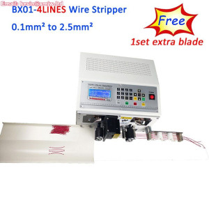 Fully Automatic Computer Wire Cutting Stripping Peeling Machine HOT BX01-4Line