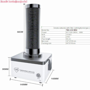 Mini Efficient Purification Soldering Smoke Cleaner Fume Extractor TBK-638
