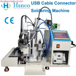 Automatic Pneumatic USB Cable Soldering Tinning Machine HS-T112