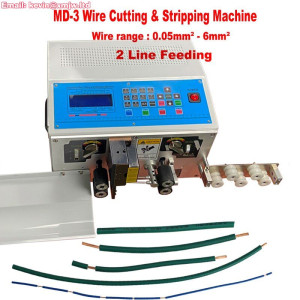 Automatic Electric Copper Wire Stripping Peeling Machine Double Feeding