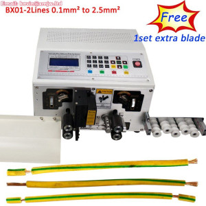 2 Line Computer Auto Wire Stripper Cable Cutting Machine HS-BX01