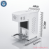 Autofocus Fiber Laser Marking Machine Metal Mobile Back Glass Remover TBK 958F