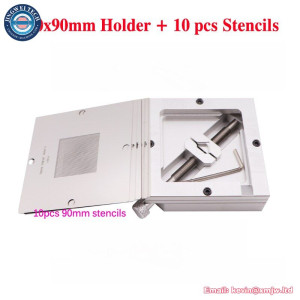 90mm Silver Aluminum BGA Reballing Station Kit
