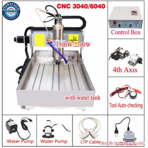 4 Axis 3D Rotary Axis Wood Carving Engraving Machine 6040
