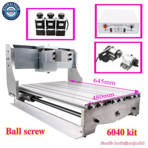6040 CNC Wood Router Aluminum Frame Rotary Axis 57 Step Motor Completo Kit for Cutting PCB PVC Milling Laser Machines