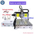 CNC Router 6040 3040 3020 4Axis LTP USB Port 2 in 1, 2200W 1500W Metal Engraving Milling Cutting Drilling Machine Add Water Tank
