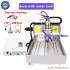 CNC Router 6040 3040 3020 4Axis LTP USB Port 2 in 1, 2200W 1500W Metal Engraving Milling Cutting Drilling Machine Add Water Tank