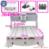 Mini CNC Frame Ball Screw Kit Rotary Axis Nema 23 Stepper Motors 3040