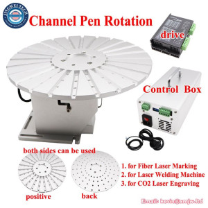 Round Wheel Rotary Axis Worktable for Fiber Laser Marking
