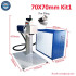 Separated Nameplate Gold Silver Steel Engraving Fiber Laser Marking Machine