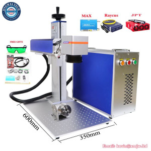 Desktop Split Rotary Fiber Laser Marking Machine