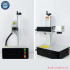 Galvo Fiber Laser Marking Machine 110110MM+300300MM Engraving Tool JCZ EZCAD