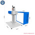 Separated Nameplate Gold Silver Steel Engraving Fiber Laser Marking Machine