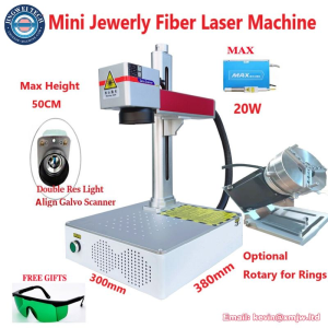Mini Rotary Jewerly Metal Engraving Fiber Laser Marking Machine