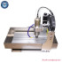 2200W CNC 3040 Wood Router 4 Rotary Axis Woodworking Milling Cutter Carving Engraving Machine Metal Stone Lathe Engraver USBPort