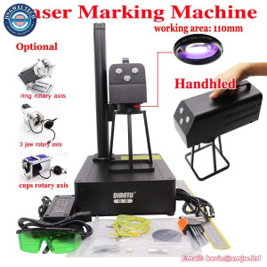 Mini Portable Jewelry Engraving Handheld Fiber Laser Marking Machine B5