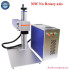 Rotary Axis Metal Plastic Engraver Fiber Laser Marking Machine