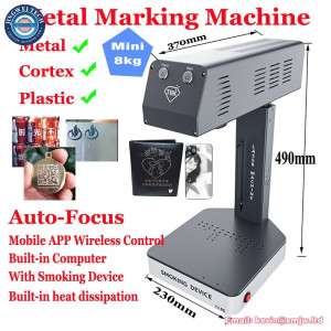Auto Focus High-Precision Metal Leather Photo Plastic Nameplate Fiber-free Laser
