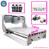 Mini CNC Frame Ball Screw Kit Rotary Axis Nema 23 Stepper Motors 3040