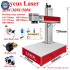 Rotary Axis Stainless Steel Gold Silver Glass PCB Laser Engraver Fiber Laser
