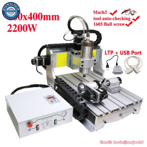 Industrial 4 Axis Tool Auto-checking CNC Router Engraver 6040