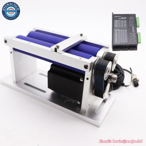 Roller Stepper Motors Rotary Axis Engraving Attachment