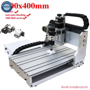 4 Axis Tool Auto-checking Rotary Axis Wood Metal PCB Engraving Machine 3040