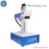 Rotary Axis Stainless Steel Engraver Metal Business Cards Cutting Fiber Laser