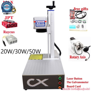 Rotary Ezcad Metal Cutting Silver Gold Stainless Steel Engraver Fiber Laser