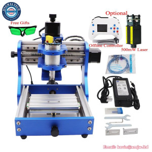 Mini Metal Frame Laser Engraving Square Rail Desktop CNC Router 1310