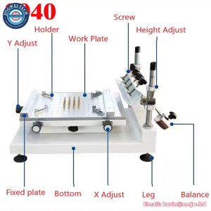 3040 Manual Solder Paste Printer for SMT PCB