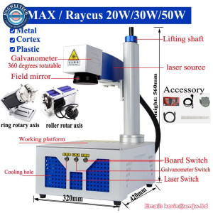 Desktop Metal Gold Silver Ring Jewelry Aluminum Stainless Steel Engraver Fiber Laser
